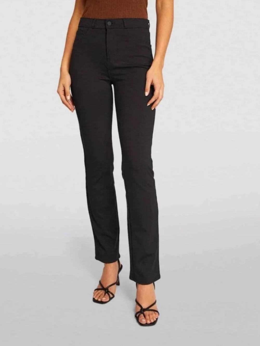 L'AGENCE Women's Dean High-Rise Straight Cigarette Pant Sz 25